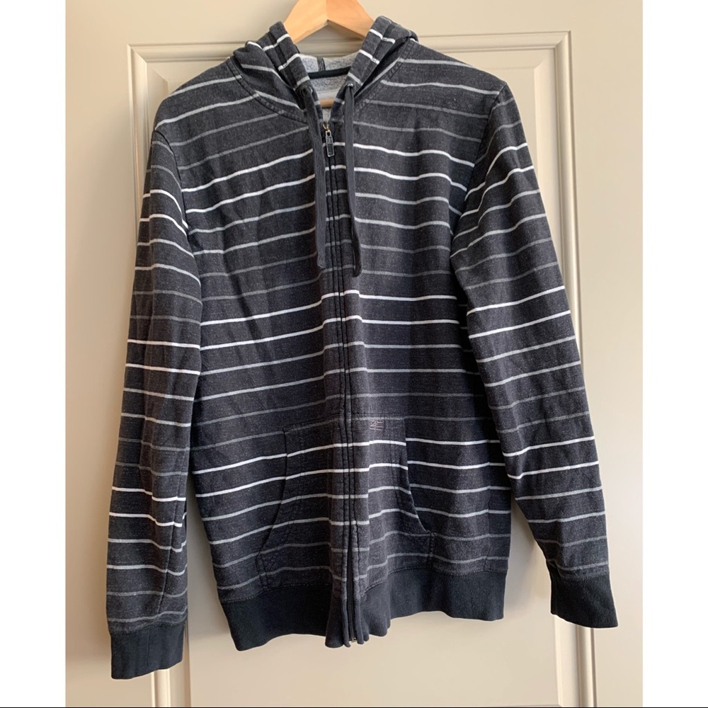 - stripped zip up jacket